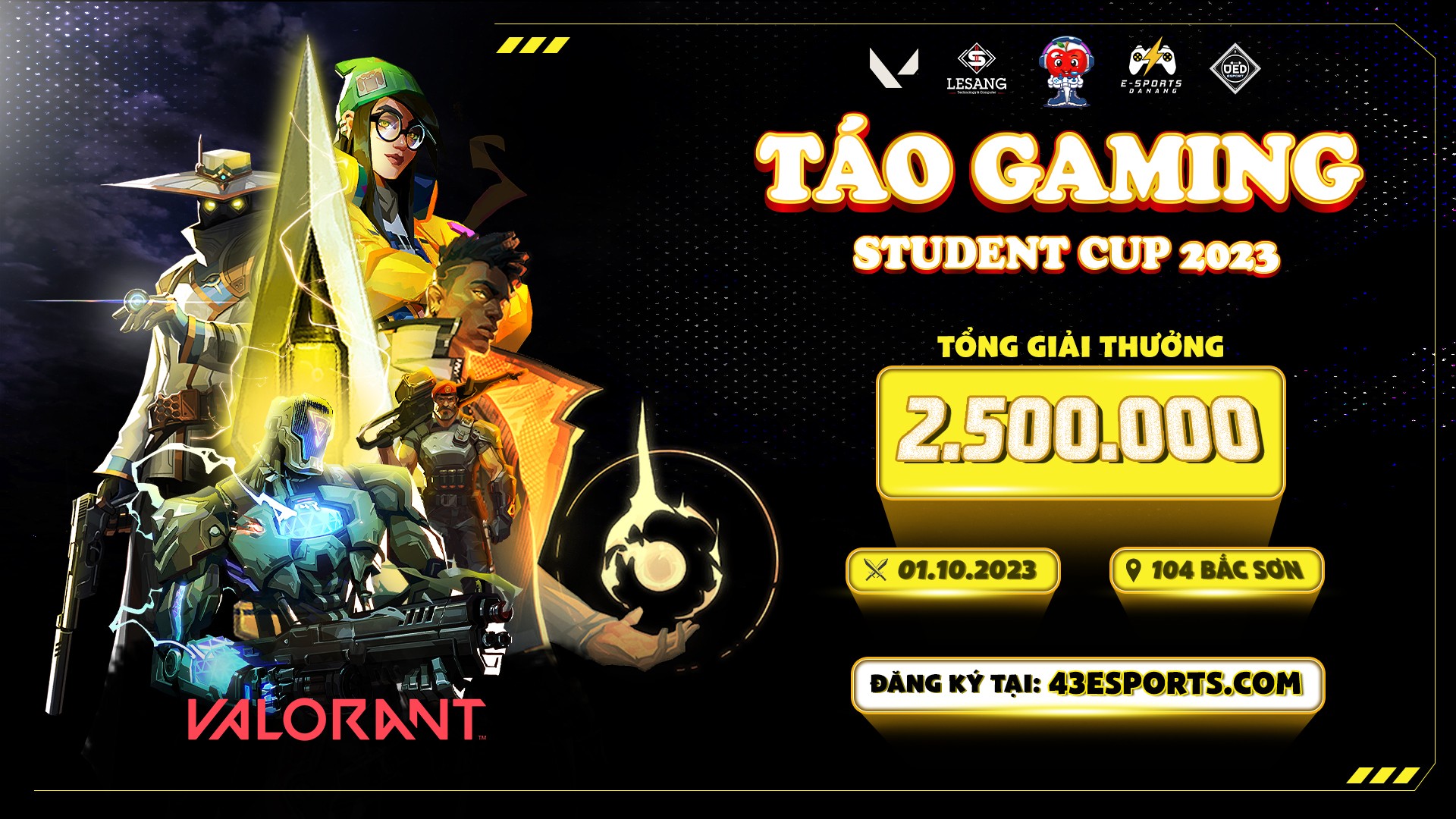 GIẢI ĐẤU TÁO GAMING STUDENT CUP 2023 VALORANT SS1