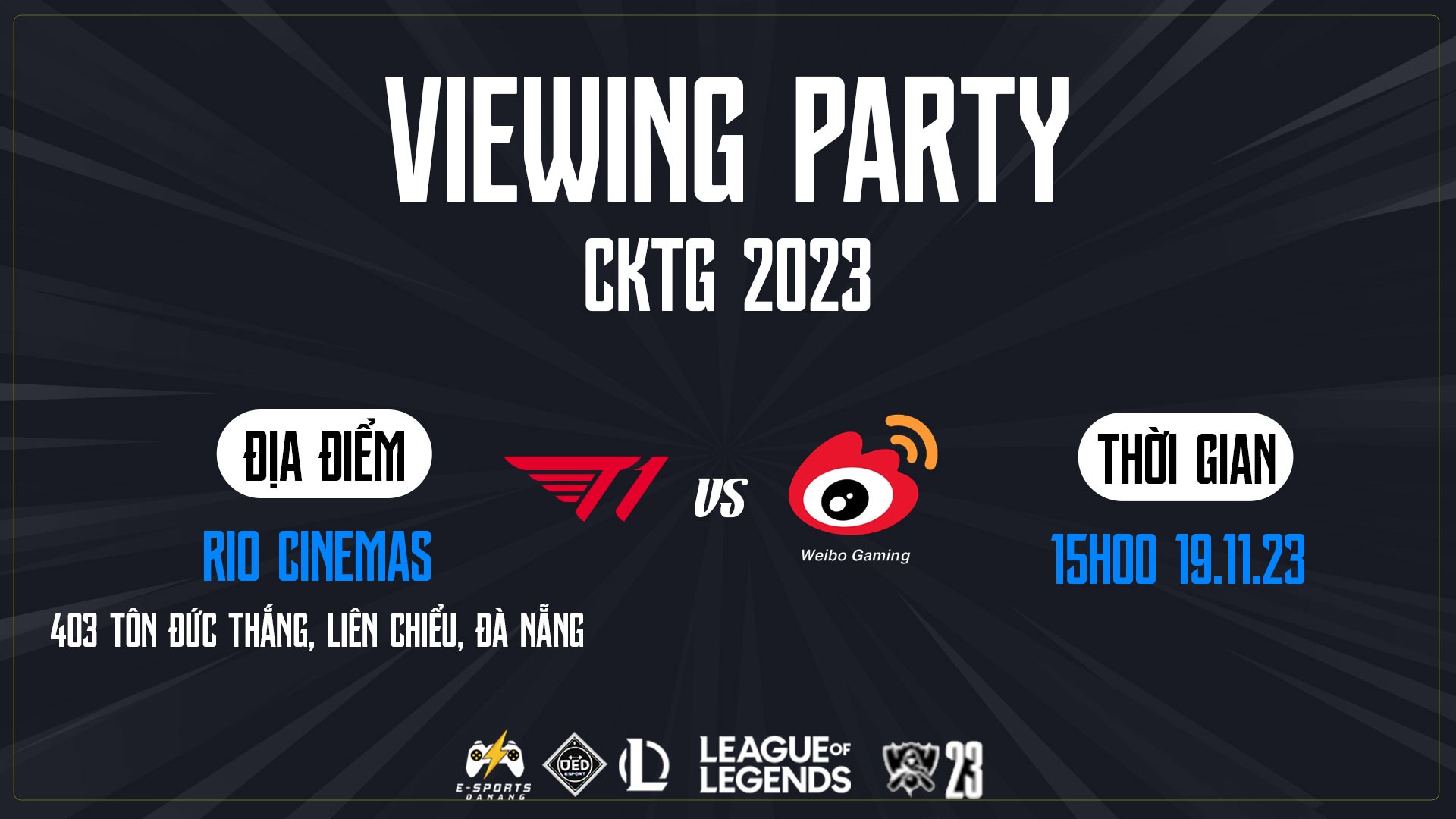 SỰ KIỆN VIEWING PARTY CKTG LMHT 2023