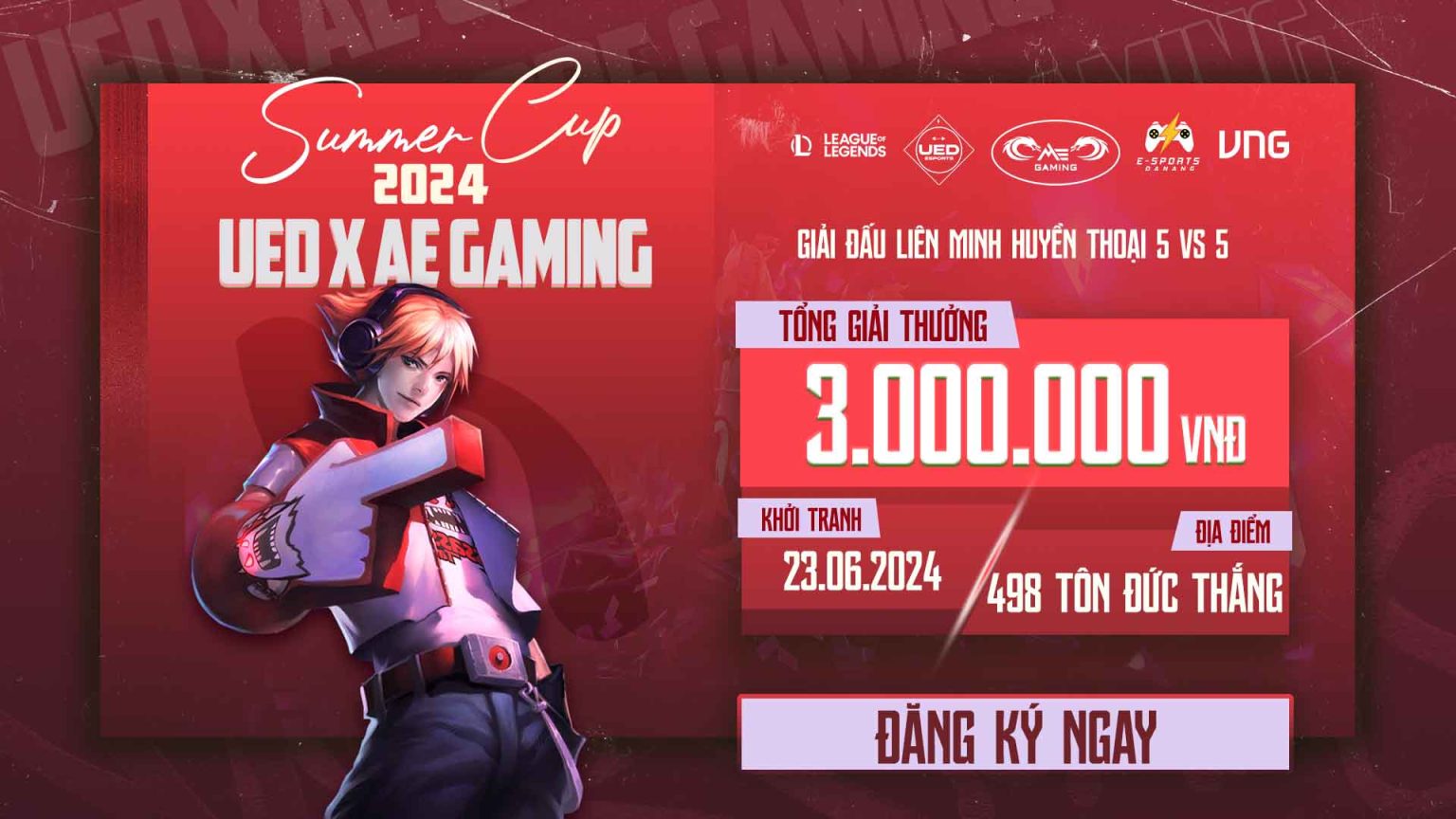 GIẢI ĐẤU UED x AE GAMING Summer Cup 2024