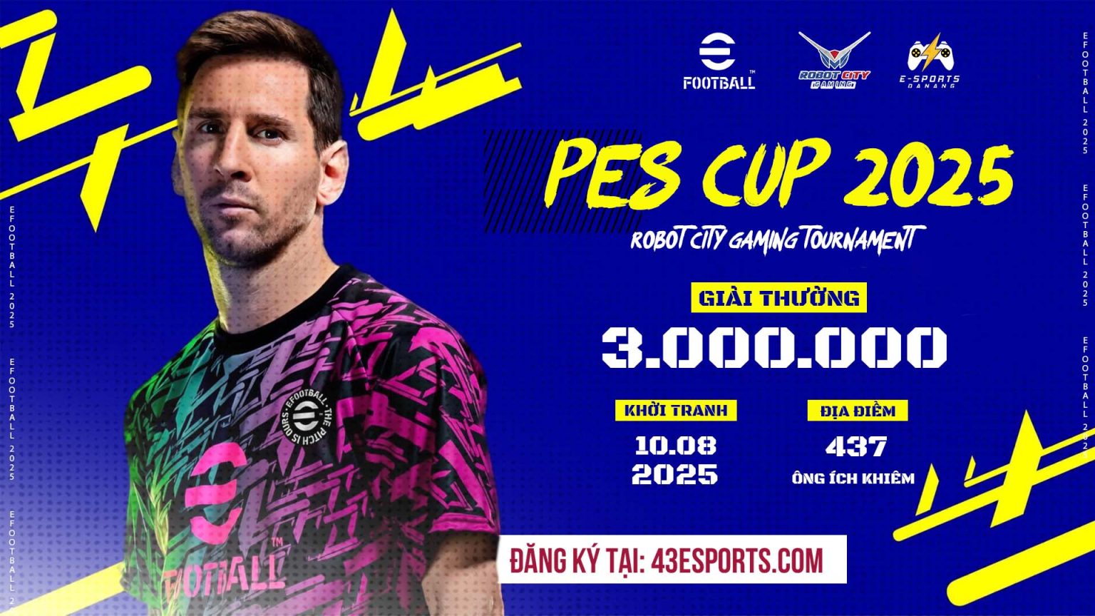 GIẢI ĐẤU PES CUP 2025 ROBOT CITY GAMING