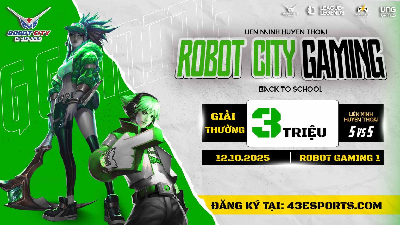 Liên Minh Huyền Thoại Robot City Gaming Back To School 2025